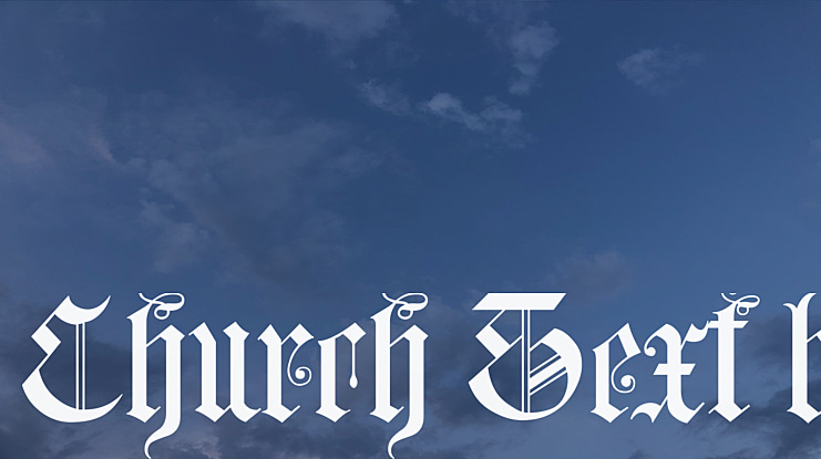 Church Text b Font