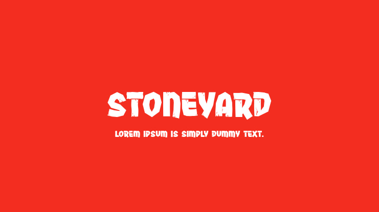 Stoneyard Font