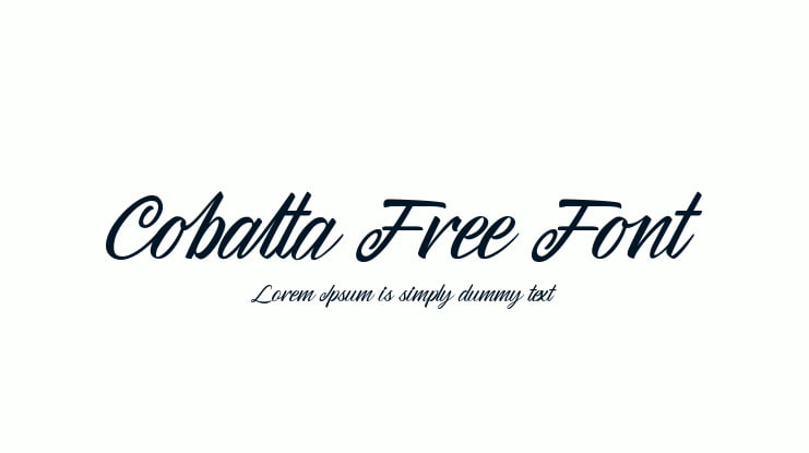 Cobalta Free Font