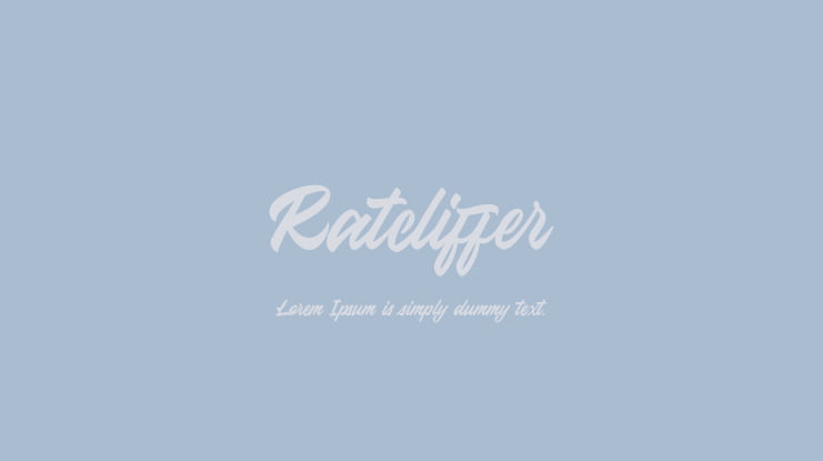 Ratcliffer Font