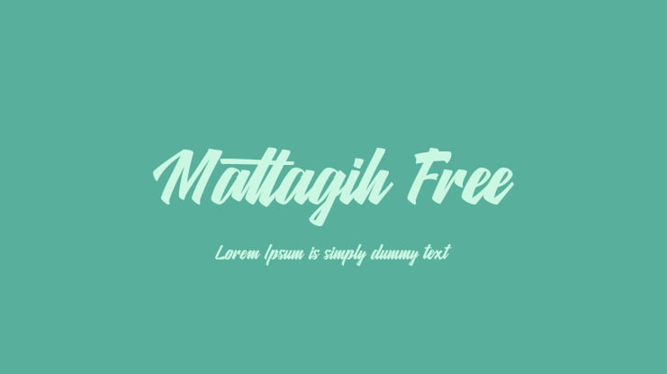 Matlagih Free Font