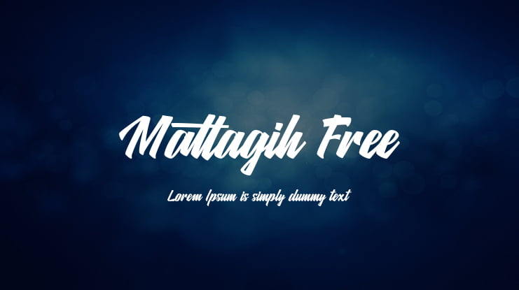 Matlagih Free Font