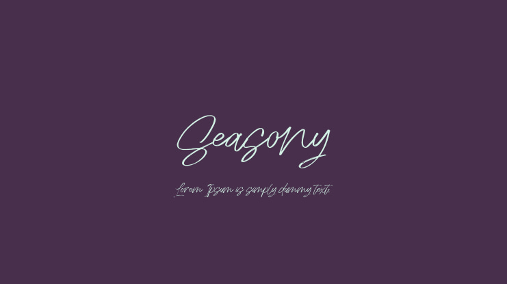 Seasony Font