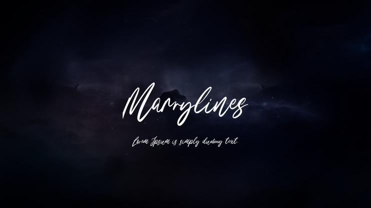 Marrylines Font