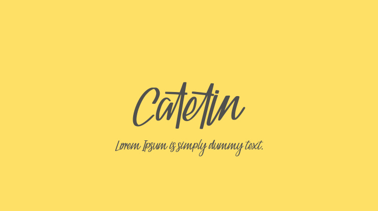 Catetin Font