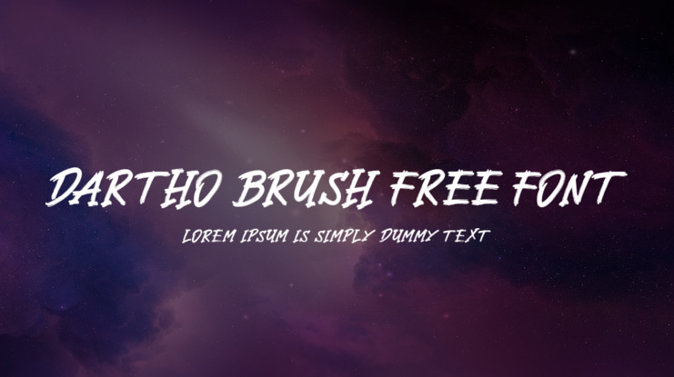 Dartho Brush Free Font
