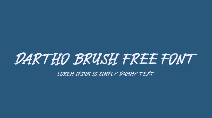 Dartho Brush Free Font
