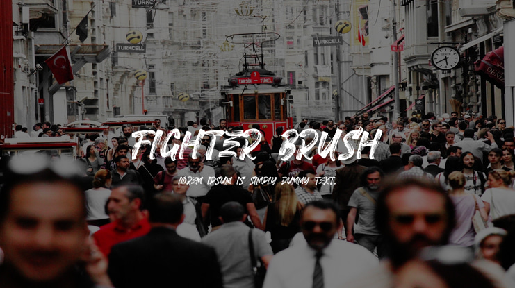 FIGHTER BRUSH Font