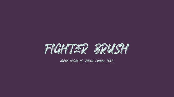FIGHTER BRUSH Font