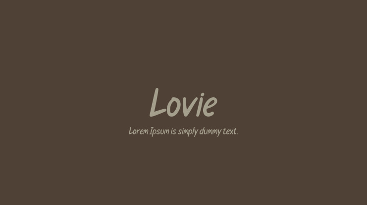 Lovie Font