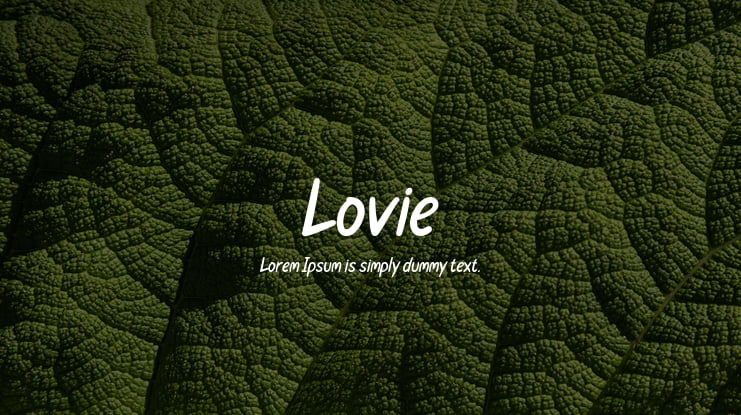 Lovie Font