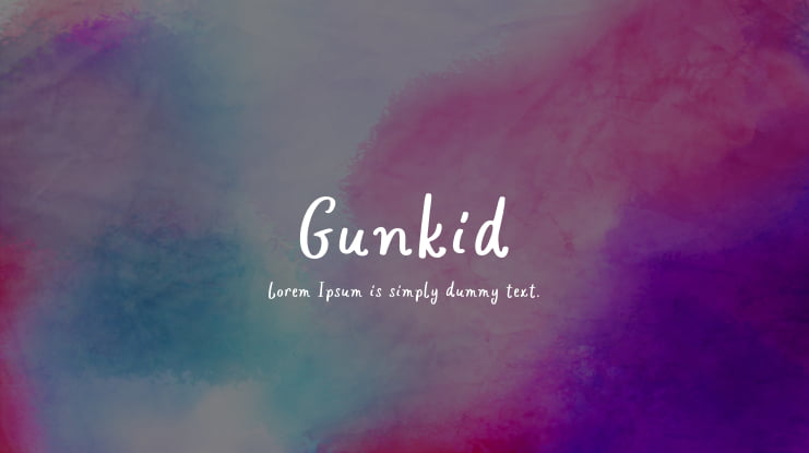 Gunkid Font