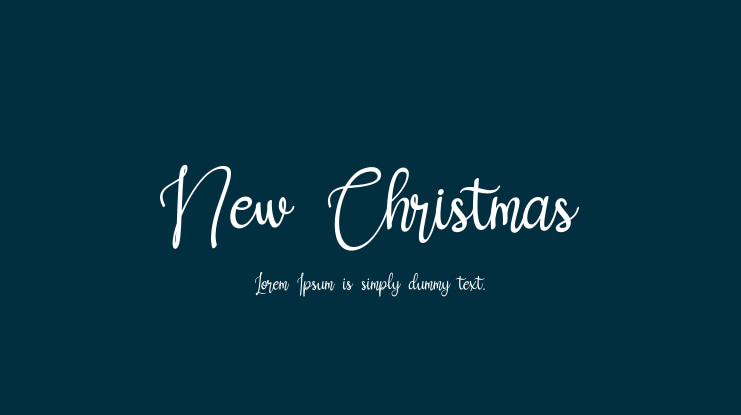 New Christmas Font