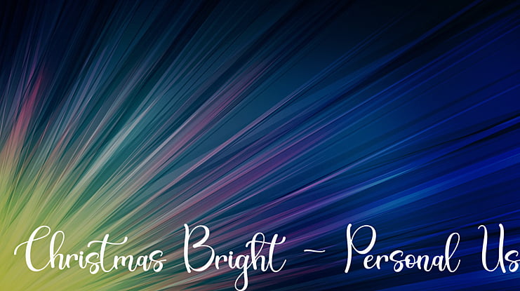 Christmas Bright - Personal Use Font