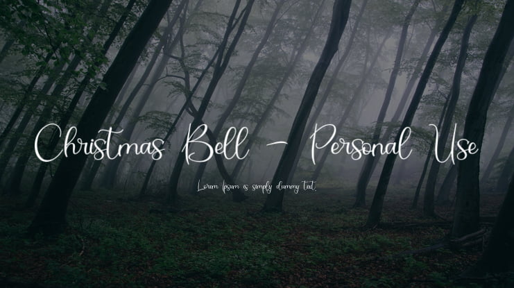 Christmas Bell - Personal Use Font