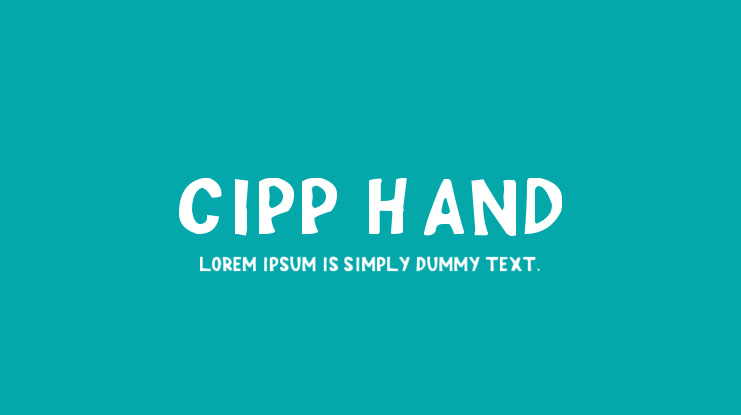Cipp Hand Font