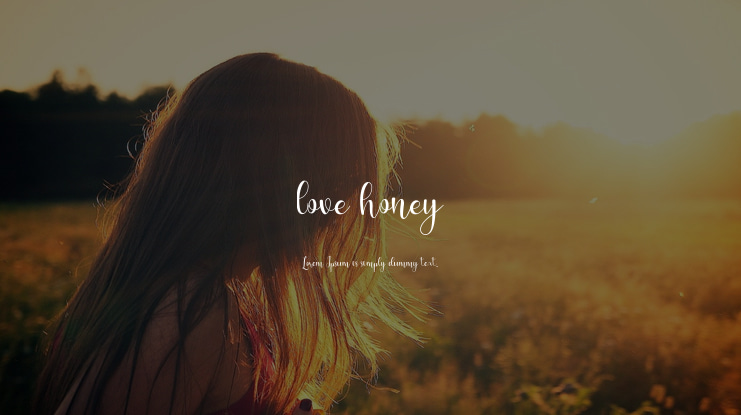 love honey Font