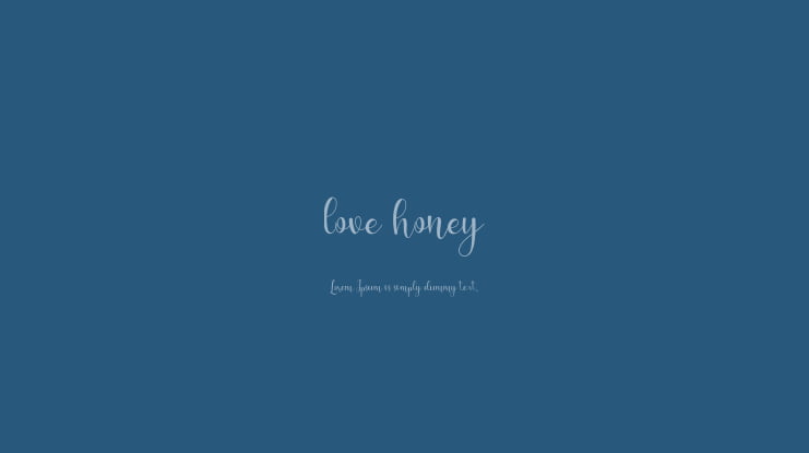 love honey Font