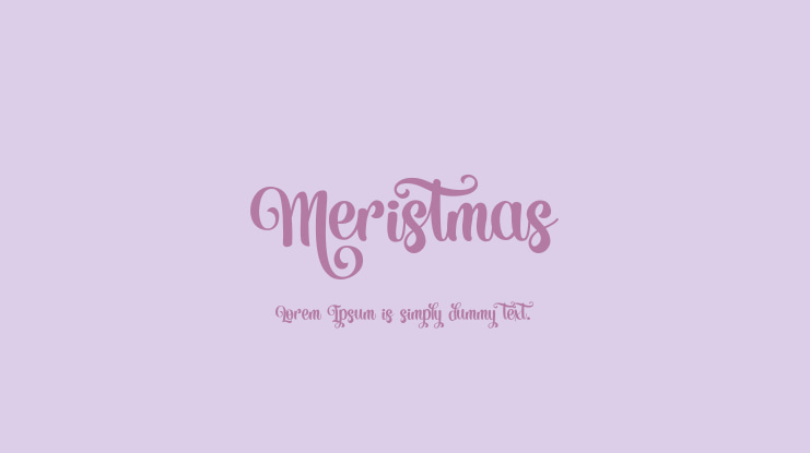 Meristmas Font