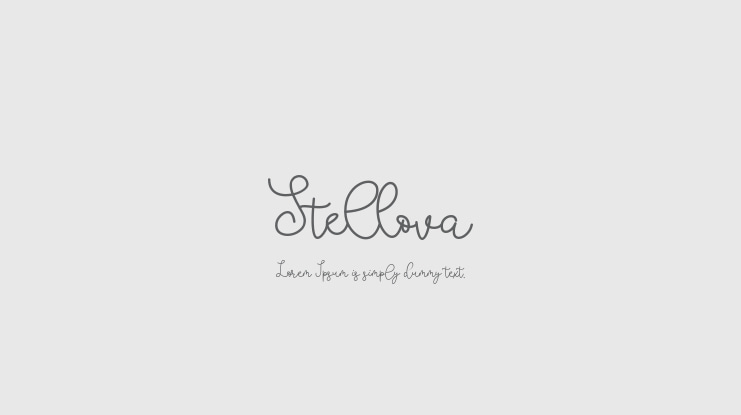 Stellova Font
