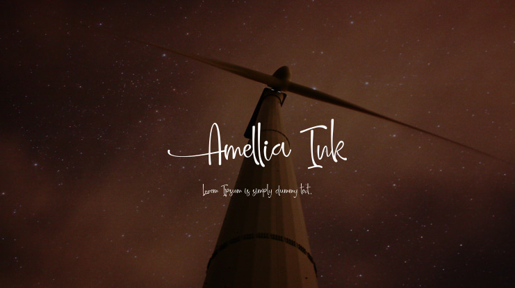 Amellia Ink Font