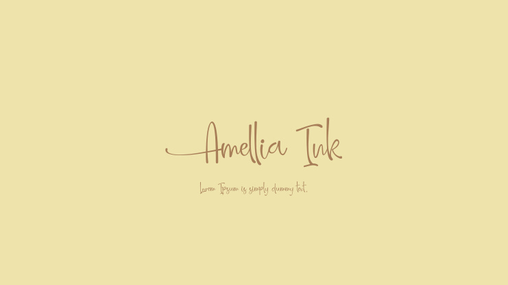 Amellia Ink Font