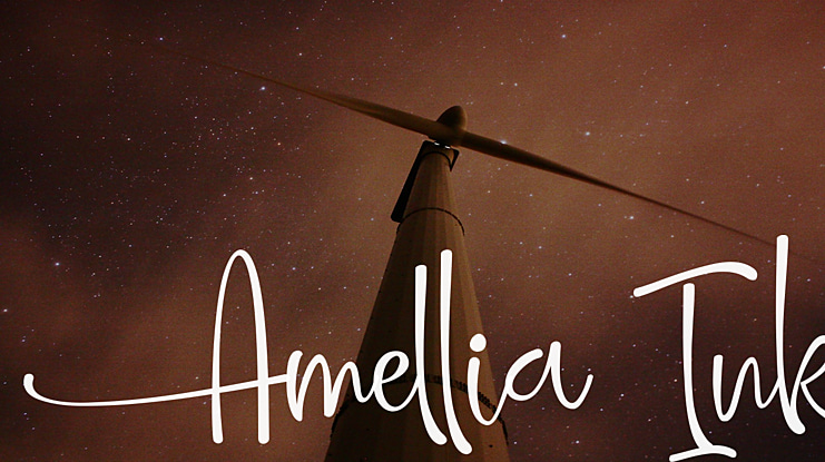 Amellia Ink Font