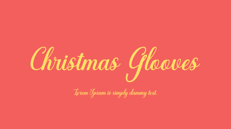 Christmas Glooves Font Family