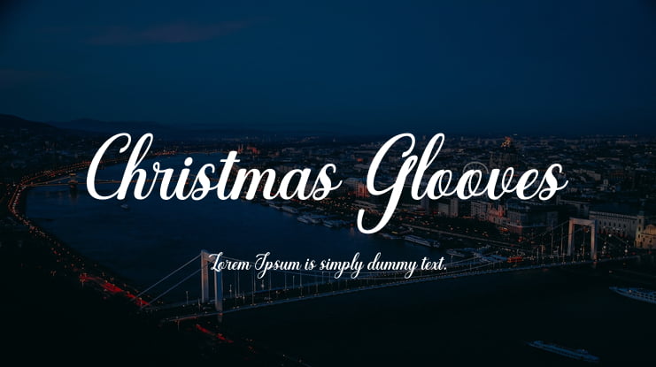 Christmas Glooves Font Family