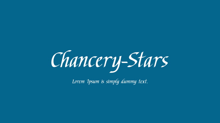 Chancery-Stars Font