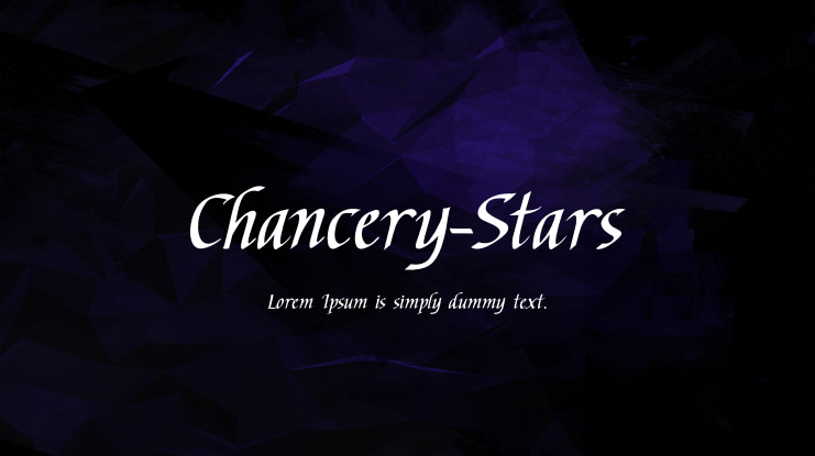 Chancery-Stars Font