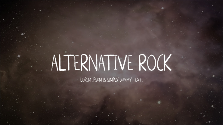 ALTERNATIVE ROCK Font Family