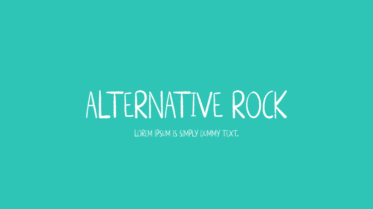 ALTERNATIVE ROCK Font Family