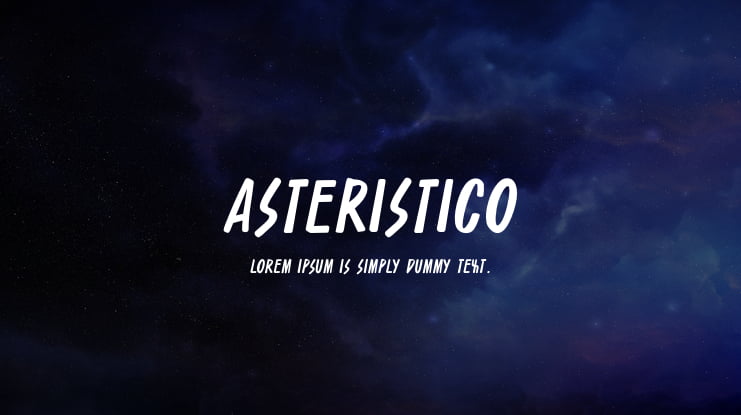 Asteristico Font