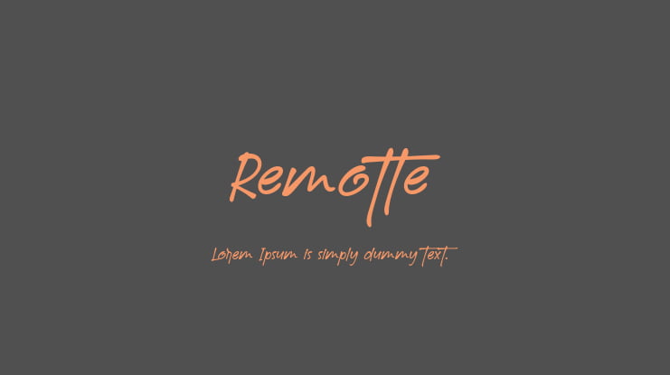 Remotte Font