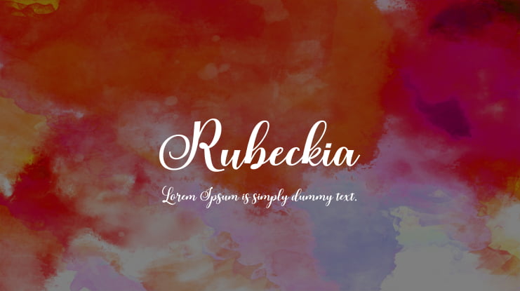 Rubeckia Font Family