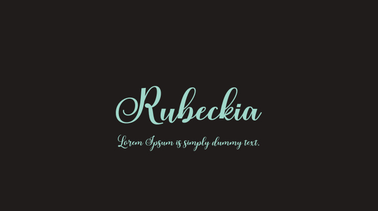 Rubeckia Font Family