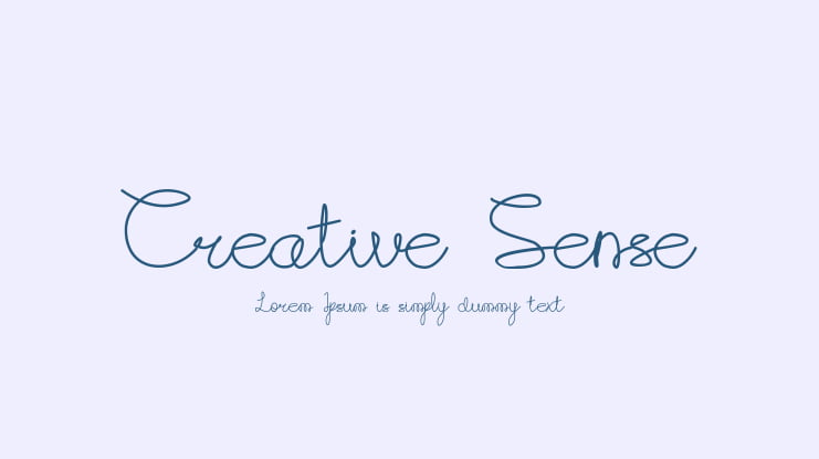 Creative Sense Font