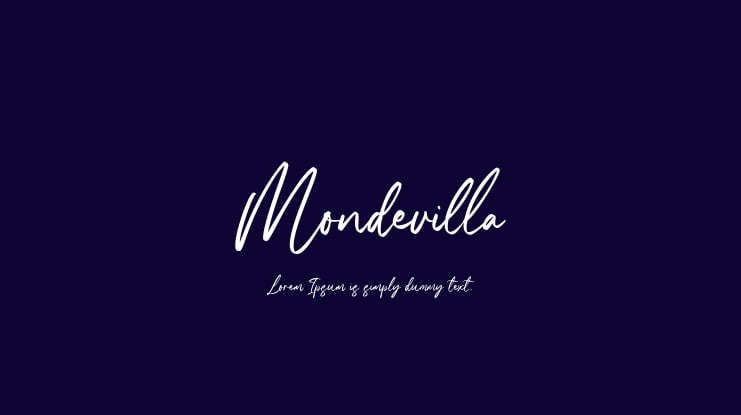 Mondevilla Font