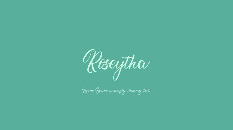 Roseytha Font