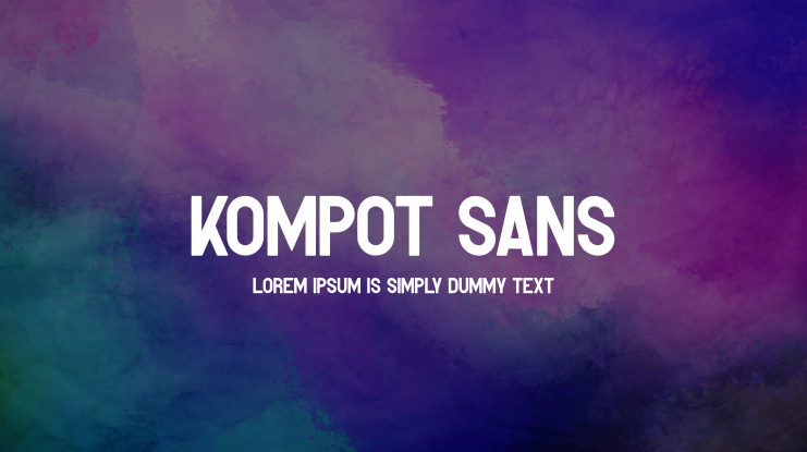 Kompot Sans Font