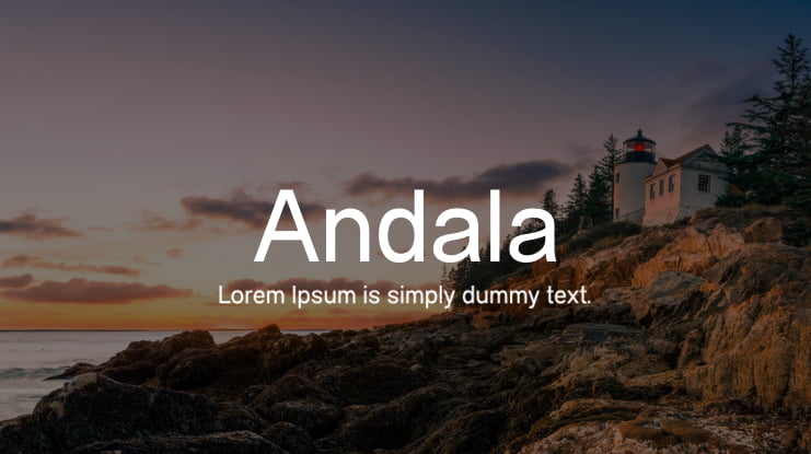 Andala Font Family
