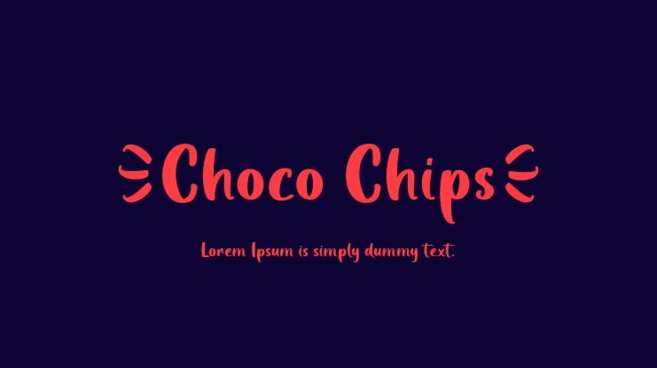 Choco Chips Font