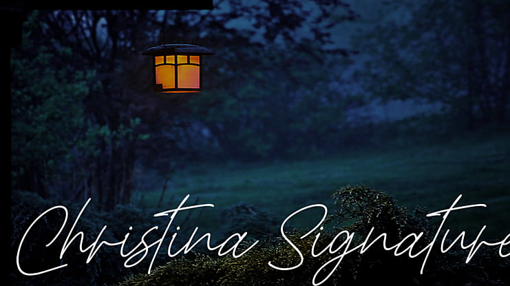 Christina Signature Font