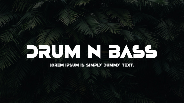 Drum N Bass Font Family