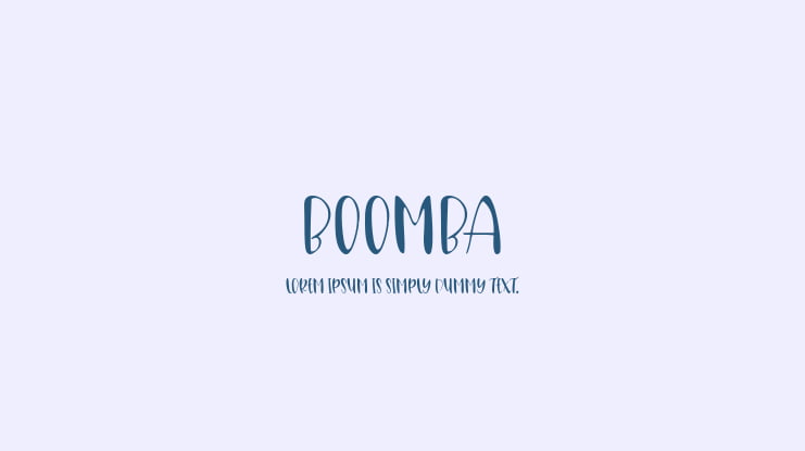 Boomba Font