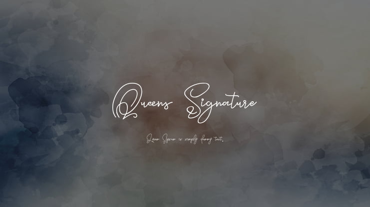 Queens Signature Font