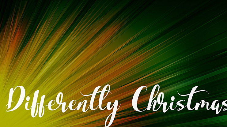 Differently Christmas Font