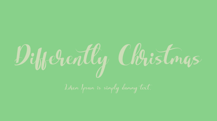 Differently Christmas Font