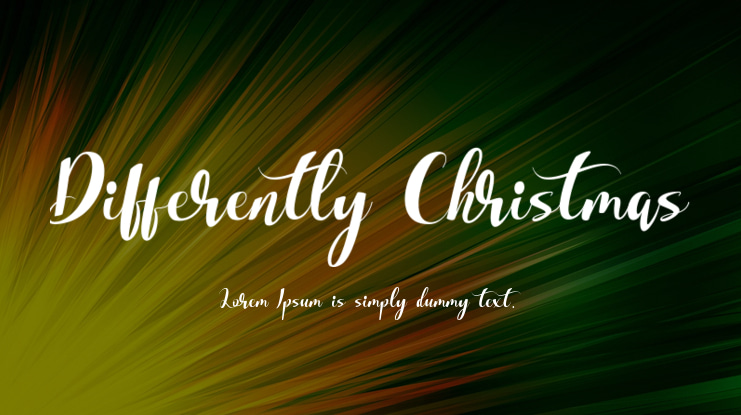 Differently Christmas Font